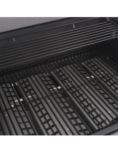 Griglia Barbecue a Gas Argento Acciaio con Tubo Metallico 2