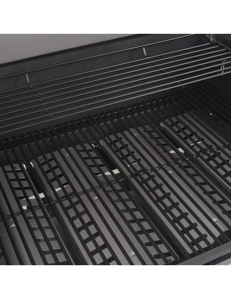 Griglia Barbecue a Gas Argento Acciaio con Tubo Metallico