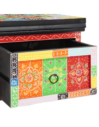 Armadio da Notte con cassetto Multicolore 40 x 30 x 28 cm