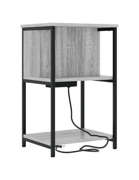 Armadio da Notte 2 pcs Grigio sonoma 38 x 31 x 61 cm