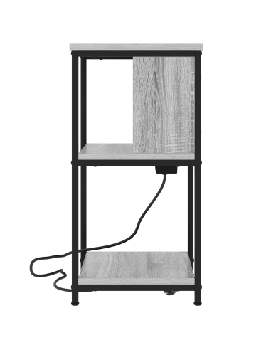 Armadio da Notte 2 pcs Grigio Sonoma 38 x 31 x 61 cm