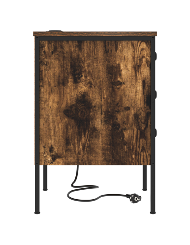Armadio da Notte Rovere fumé 42 x 41 x 61 cm Legno multistrato