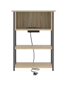 Armadio da Notte Rovere Sonoma 55 x 31 x 76 cm 2