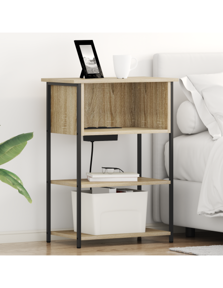 Armadio da Notte Rovere Sonoma 55 x 31 x 76 cm