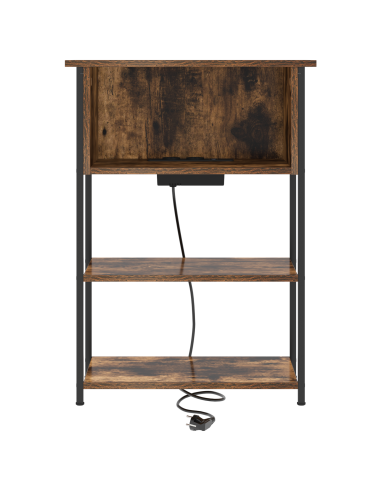 Armadio da Notte Rovere fumé 55 x 31 x 76 cm Legno multistrato