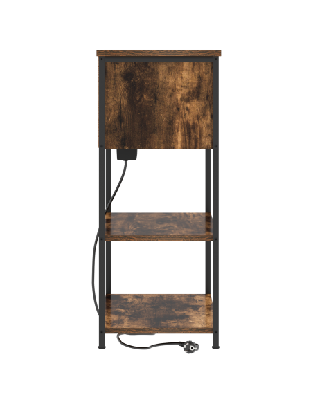 Armadio da Notte Rovere fumo 55 x 31 x 76 cm Legno multistrato