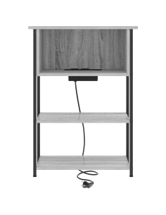 Armadio da Notte Grigio Sonoma 55 x 31 x 76 cm 2