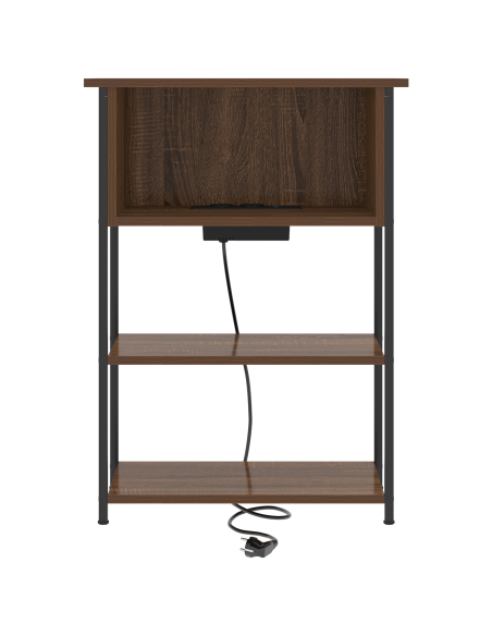 Armadio da Notte Rovere marrone 55 x 31 x 76 cm