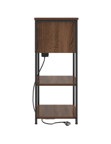 Armadio da Notte Rovere Marrone 55 x 31 x 76 cm