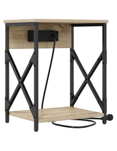 Armadio da Notte 2 pcs Rovere Sonoma 41 x 31 x 51 cm 2