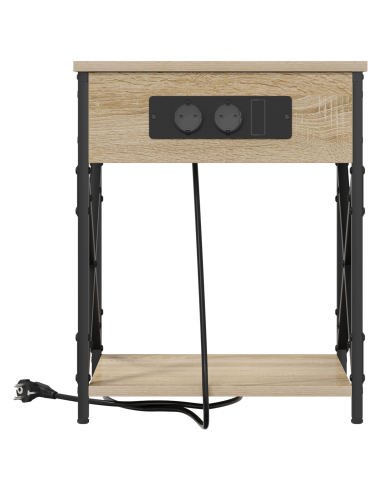 Armadio da Notte 2 pcs Rovere Sonoma 41 x 31 x 51 cm