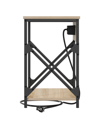 Armadio da Notte 2 pcs Rovere Sonoma 41 x 31 x 51 cm