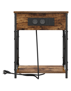 Armadio da Notte Rovere fumé 41 x 31 x 51 cm Legno multistrato 2