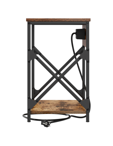 Armadio da Notte Rovere fumé 41 x 31 x 51 cm Legno multistrato