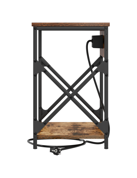 Armadio da Notte Rovere fumé 41 x 31 x 51 cm Legno multistrato