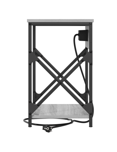 Armadio da Notte 2 pcs Grigio Sonoma 41 x 31 x 51 cm