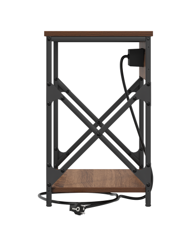 Armadio da Notte Rovere Marrone 41 x 31 x 51 cm