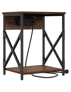 Armadio da Notte 2 pcs Rovere Marrone 41 x 31 x 51 cm 2