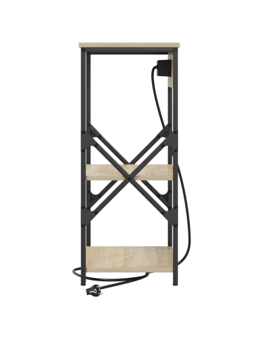 Armadio da Notte con lo scaffale Rovere Sonoma 41 x 31 x 76 cm