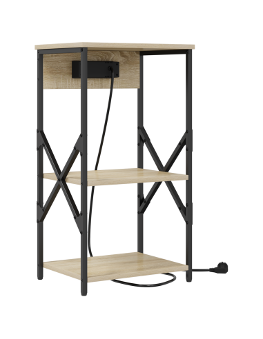 Armadio da Notte 2 pcs Rovere Sonoma 41 x 31 x 76 cm