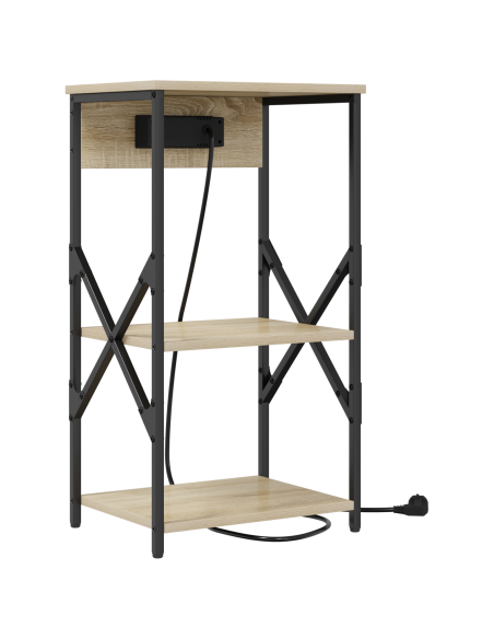 Armadio da Notte 2 pcs Rovere Sonoma 41 x 31 x 76 cm