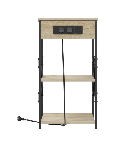 Armadio da Notte 2 pcs Rovere Sonoma 41 x 31 x 76 cm