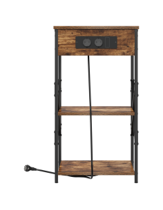 Armadio da Notte Rovere fumé 41 x 31 x 76 cm Legno multistrato 2