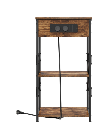 Armadio da Notte Rovere fumé 41 x 31 x 76 cm Legno multistrato