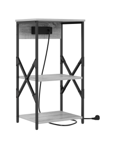 Armadio da Notte 2 pcs Grigio Sonoma 41 x 31 x 76 cm 2