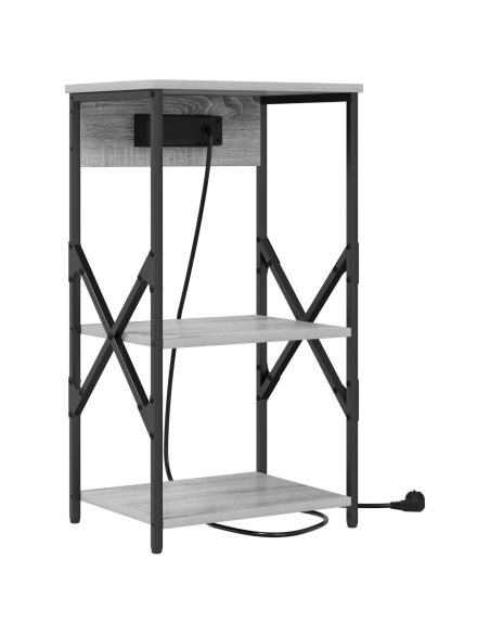 Mobiletti da Notte 2 pcs Grigio sonoma 41 x 31 x 76 cm