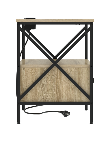 Armadio da Notte con cassetto Rovere Sonoma 41,5 x 40,5 x 55 cm