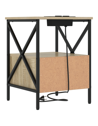 Armadio da Notte 2 pcs Rovere Sonoma 41,5 x 40,5 x 55 cm