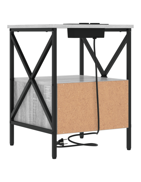 Armadio da Notte 2 pcs Grigio sonoma 41.5 x 40.5 x 55 cm