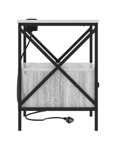 Armadio da Notte 2 pcs Grigio Sonoma 41,5 x 40,5 x 55 cm