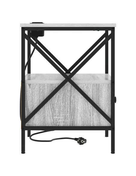 Armadio da Notte 2 pcs Grigio sonoma 41.5 x 40.5 x 55 cm