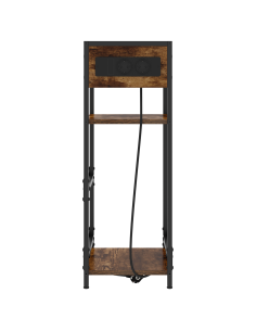 Armadio da Notte Rovere fumé 40 x 27 x 76 cm Legno multistrato 2