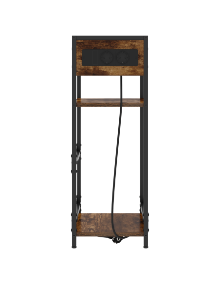 Armadio da Notte Rovere fumo 40 x 27 x 76 cm Legno multistrato