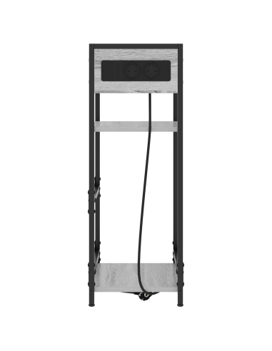 Armadio da Notte Grigio Sonoma 40 x 27 x 76 cm