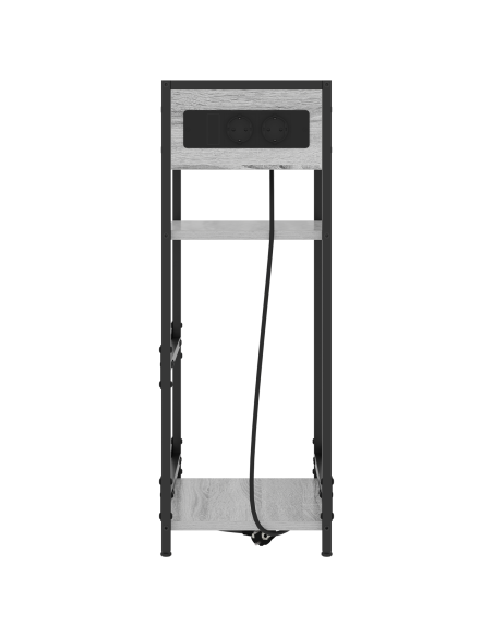 Armadio da Notte Grigio Sonoma 40 x 27 x 76 cm