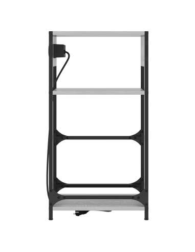 Armadio da Notte Grigio Sonoma 40 x 27 x 76 cm