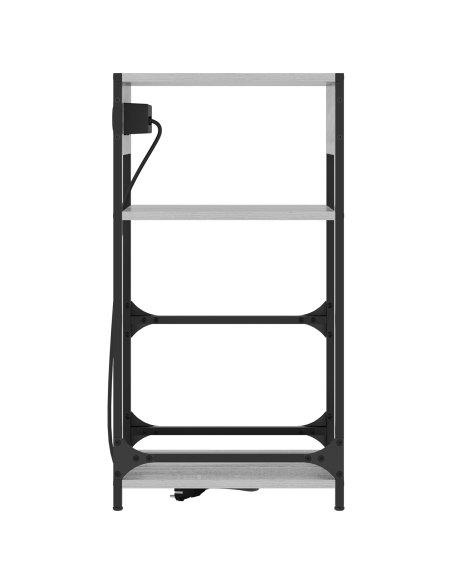 Armadio da Notte Grigio Sonoma 40 x 27 x 76 cm