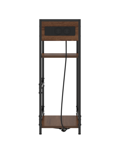 Armadio da Notte Rovere Marrone 40 x 27 x 76 cm