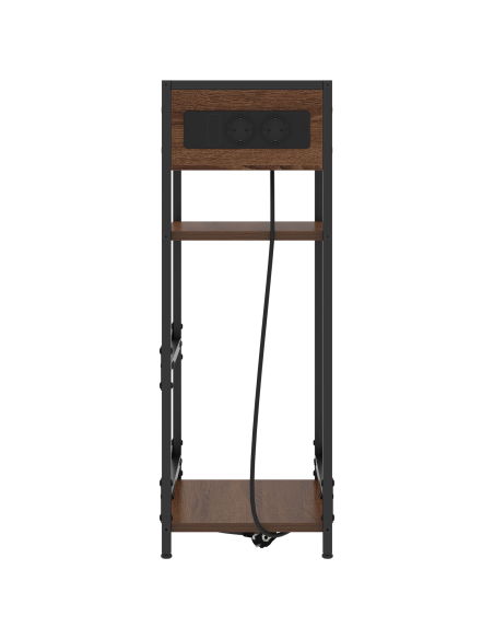 Armadio da Notte con cassetto Rovere marrone 40 x 27 x 76 cm