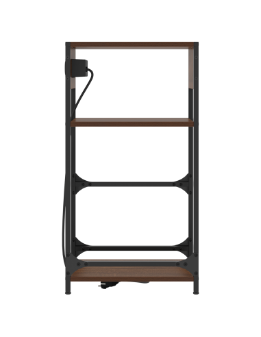 Armadio da Notte Rovere Marrone 40 x 27 x 76 cm