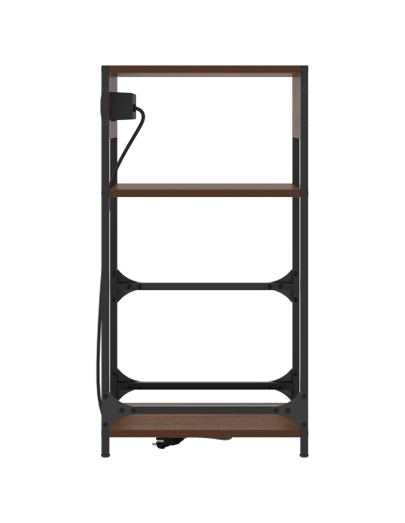 Armadio da Notte con cassetto Rovere marrone 40 x 27 x 76 cm