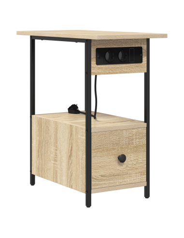 Armadio da Notte con cassetto Rovere Sonoma 60 x 30 x 61 cm