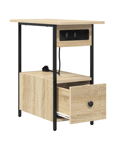 Armadio da Notte con cassetto Rovere Sonoma 60 x 30 x 61 cm