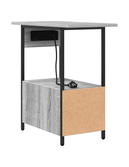 Armadio da Notte con cassetto Grigio sonoma 60 x 30 x 61 cm