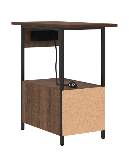 Armadio da Notte con cassetto Rovere marrone 60 x 30 x 61 cm