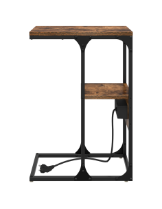 Armadio da Notte con cassetto Rovere fumo 41.5 x 26 x 60.5 cm 2